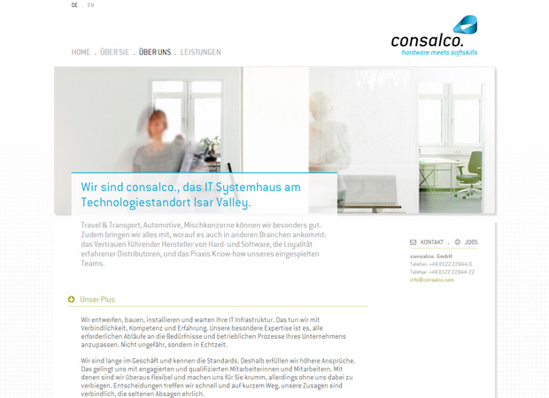 Screenshot Webseite Consalco